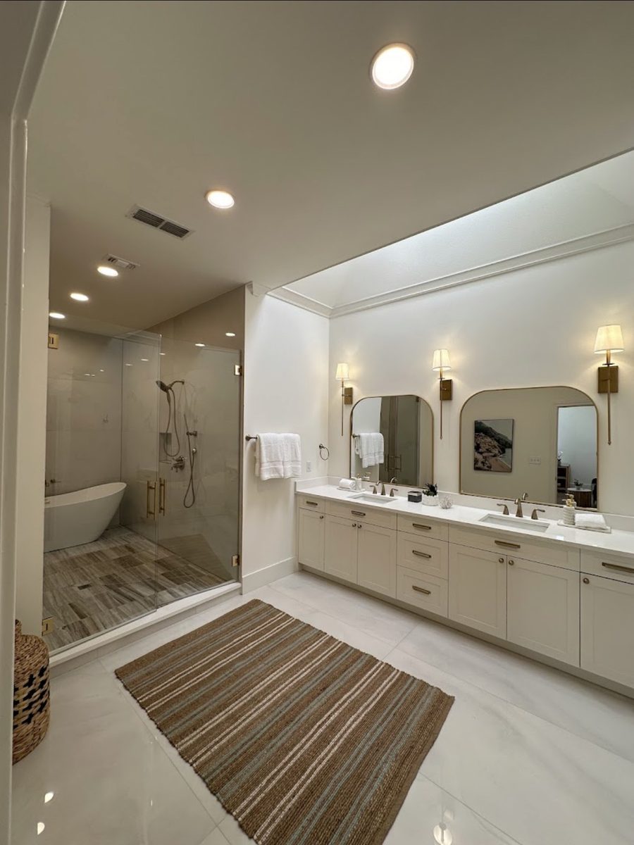 Recessed lighting installation completed by Triple Eagle Electric DFW TX